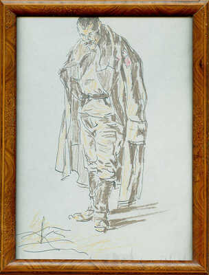 Сологуб Леонид Романович. Военный у костра 